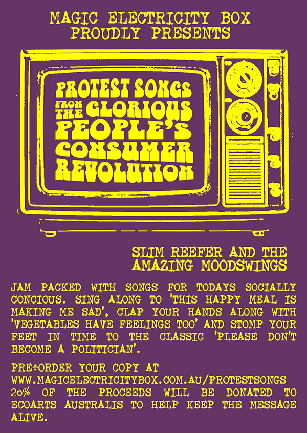 Protest songs postcard